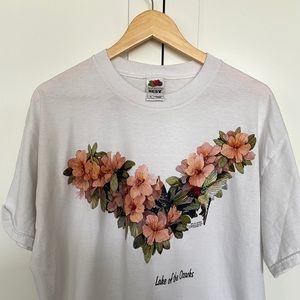 Vintage Lake of the Ozarks floral shirt